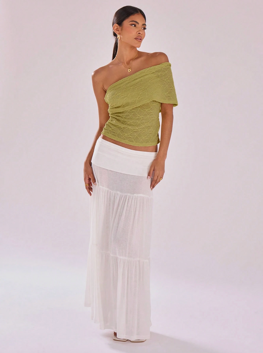 Blusa One-Shoulder™ – Moderno. Sofisticado. Vanguardista.