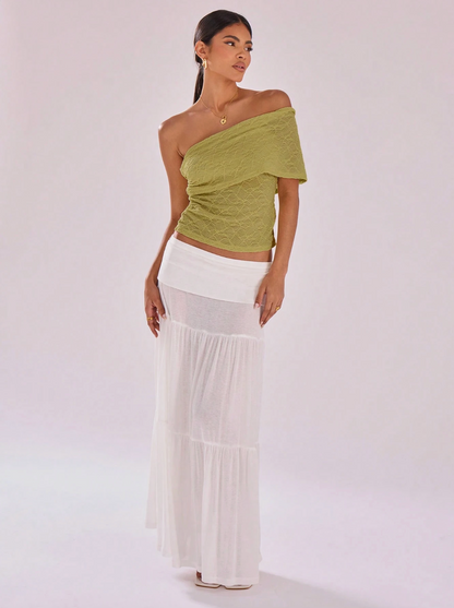 Blusa One-Shoulder™ – Moderno. Sofisticado. Vanguardista.