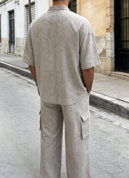 The Zen Linen Set — Serene. Minimalist. Unbound. The Ultimate Expression of Ease.