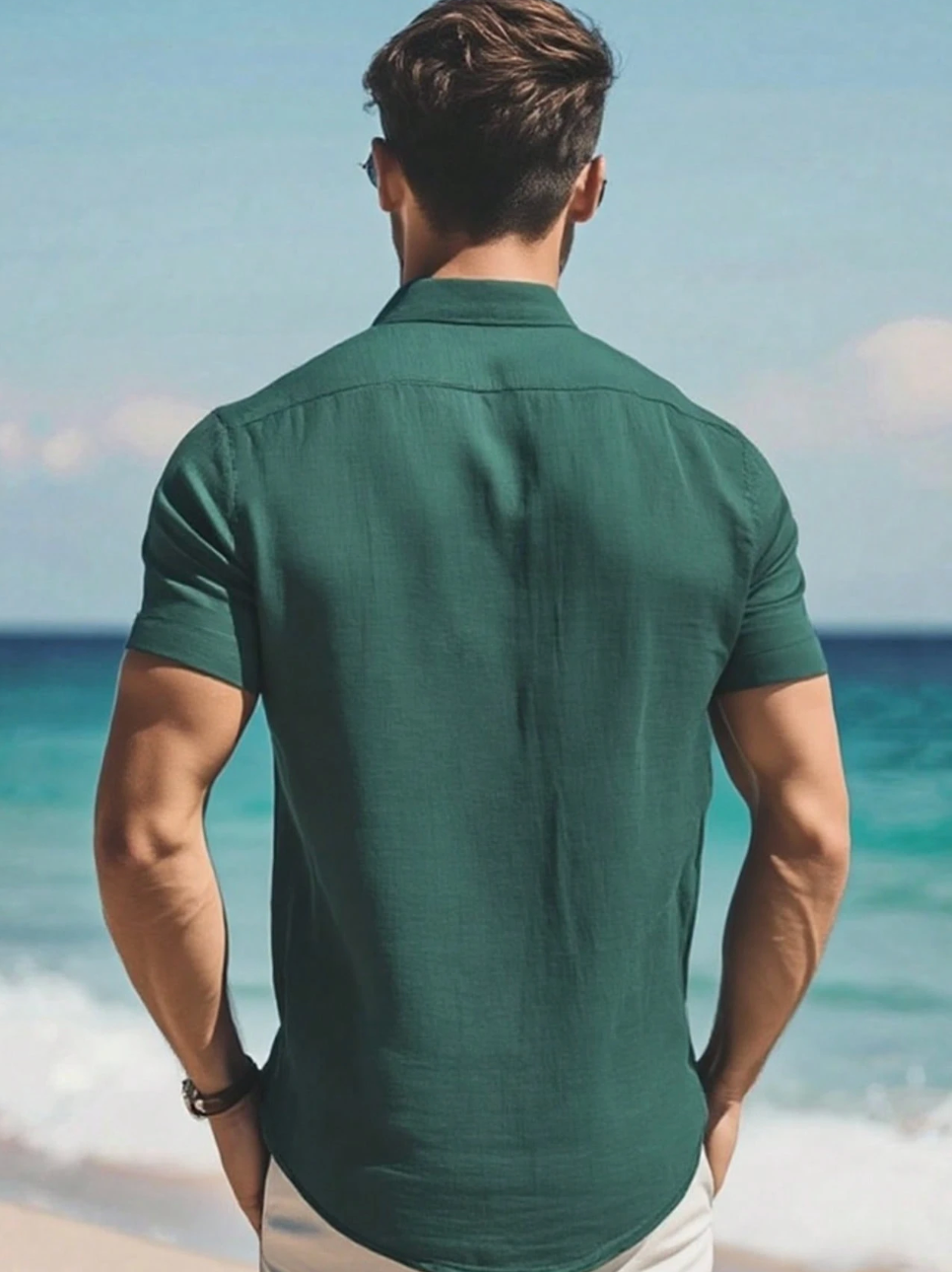 The Island Horizon Shirt — Vibrant. Fluid. Unbound. Your Passport to Paradise.