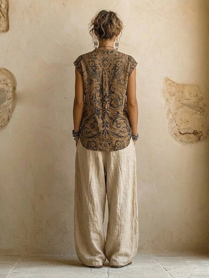 Conjunto Vintage Linen™ – Elegante. Ligero. Atemporal.